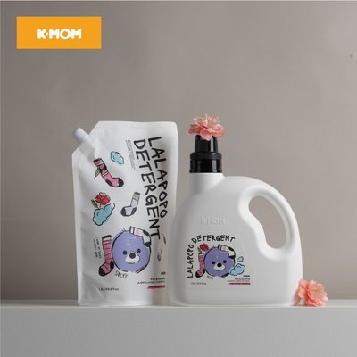 Nước giặt thuần chay Lalapopo K-mom Hàn Quốc túi 1300ml ( hương Ban Mai, hương Mộc Lan)