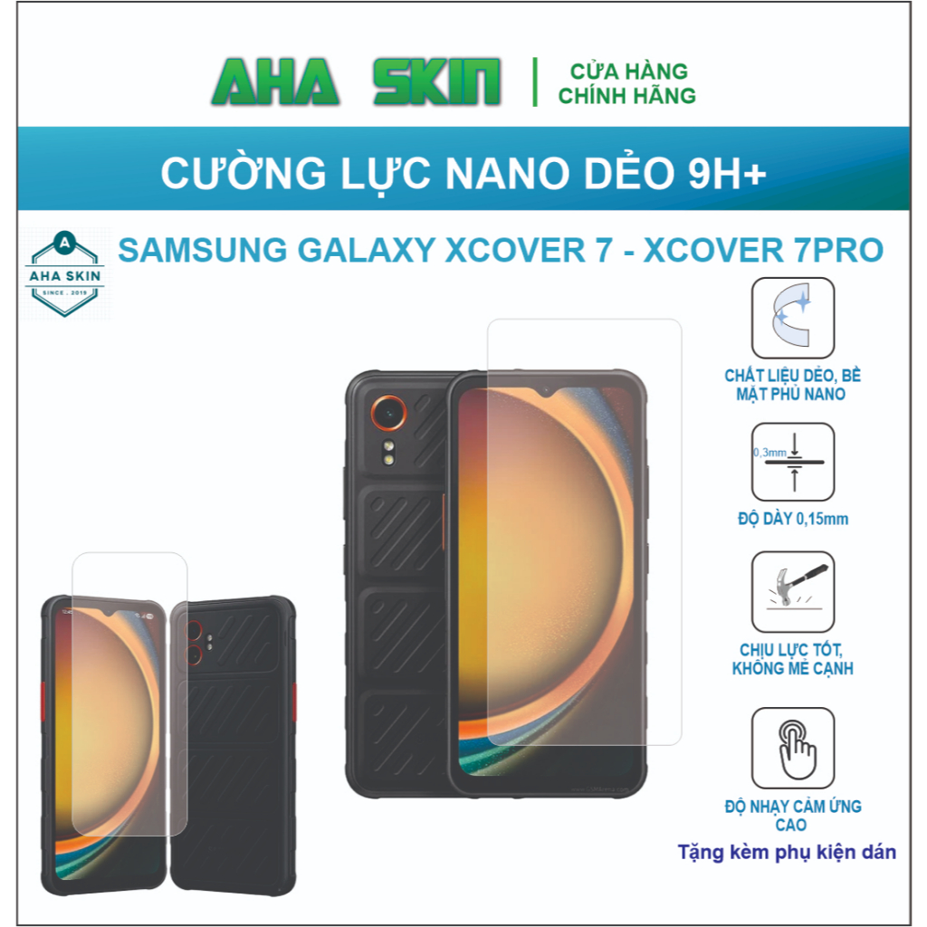 Dán cường lực SAMSUNG GALAXY Xcover 7/ Xcover 7PRO/ Xcover PRO/ Xcover 2/ Xcover 3/ Xcover 4S/ Xcove