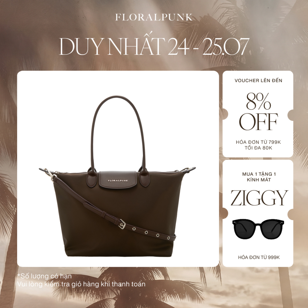 Túi xách Floralpunk City Tote Bag - Brown