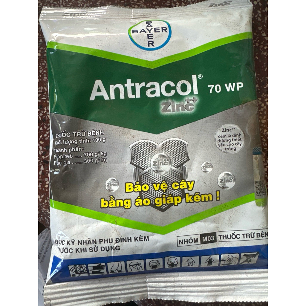 Thuốc trừ bệnh Antracol 70WP BAYER