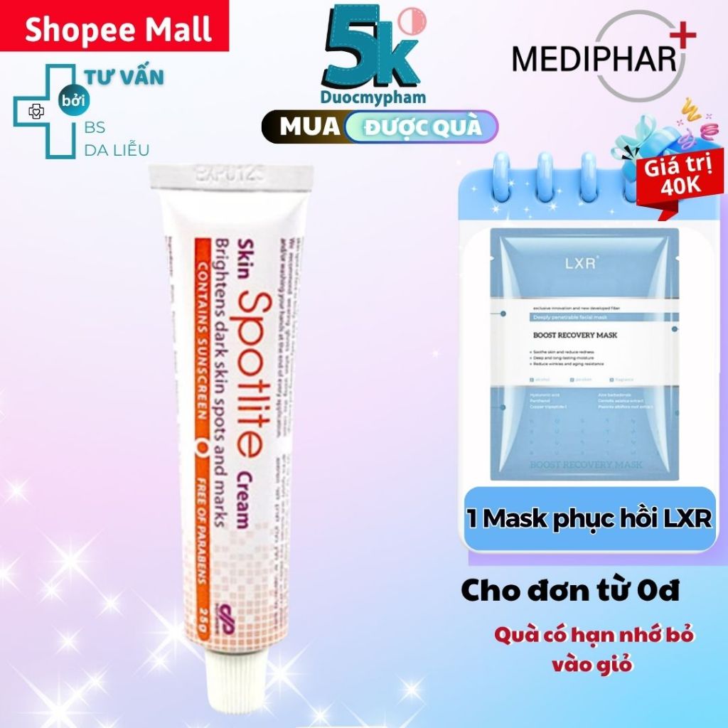 Kem Mờ Nám Spotlite Brightens Dark Skin Spots And Marks - Làm Trắng Đều Màu Da Ngăn Ngừa Lão Hóa 25m