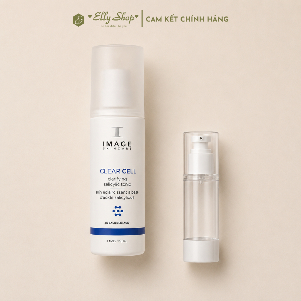 [Tester] Tẩy da chết BHA IMAGE Skincare CLEAR CELL Clarifying Salicylic Tonic 118ml - Ellyshop176