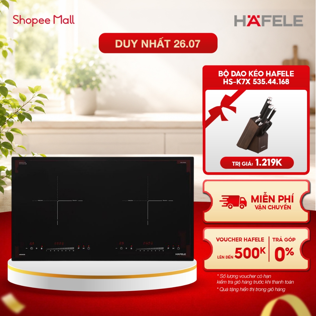 Bếp từ 2 vùng nấu Hafele HC-I2732A 536.61.726