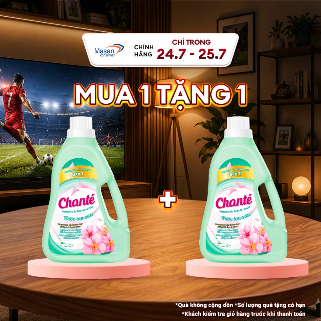 [LS][Chọn loại] Combo 2 Nước lau sàn Chanté chai 3.2kg