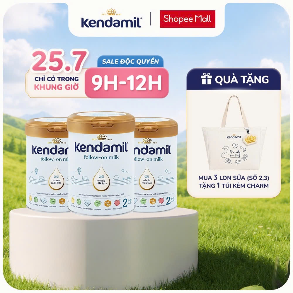 Sữa Công Thức Nguyên Kem Kendamil Classic Số 2 (800g)