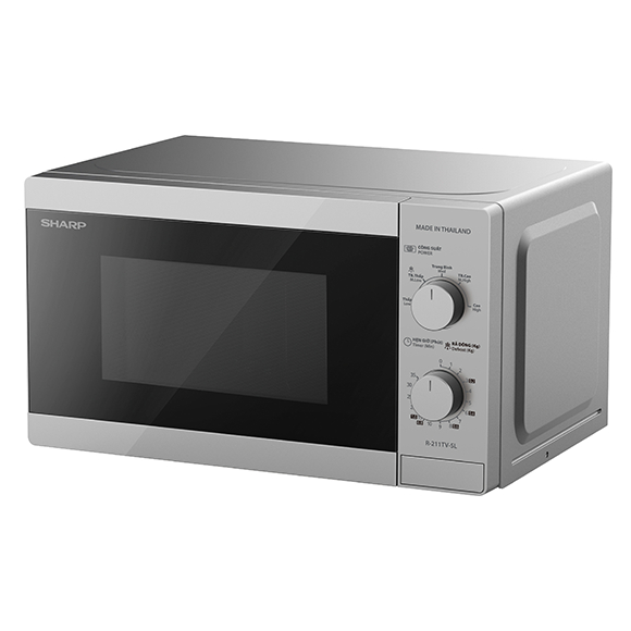 Lò Vi Sóng Sharp R-211TV-BK/R-211TV-SL 21L,Đa Chức Năng, Chất Lượng Đảm Bảo. CHÍNH HÃNG