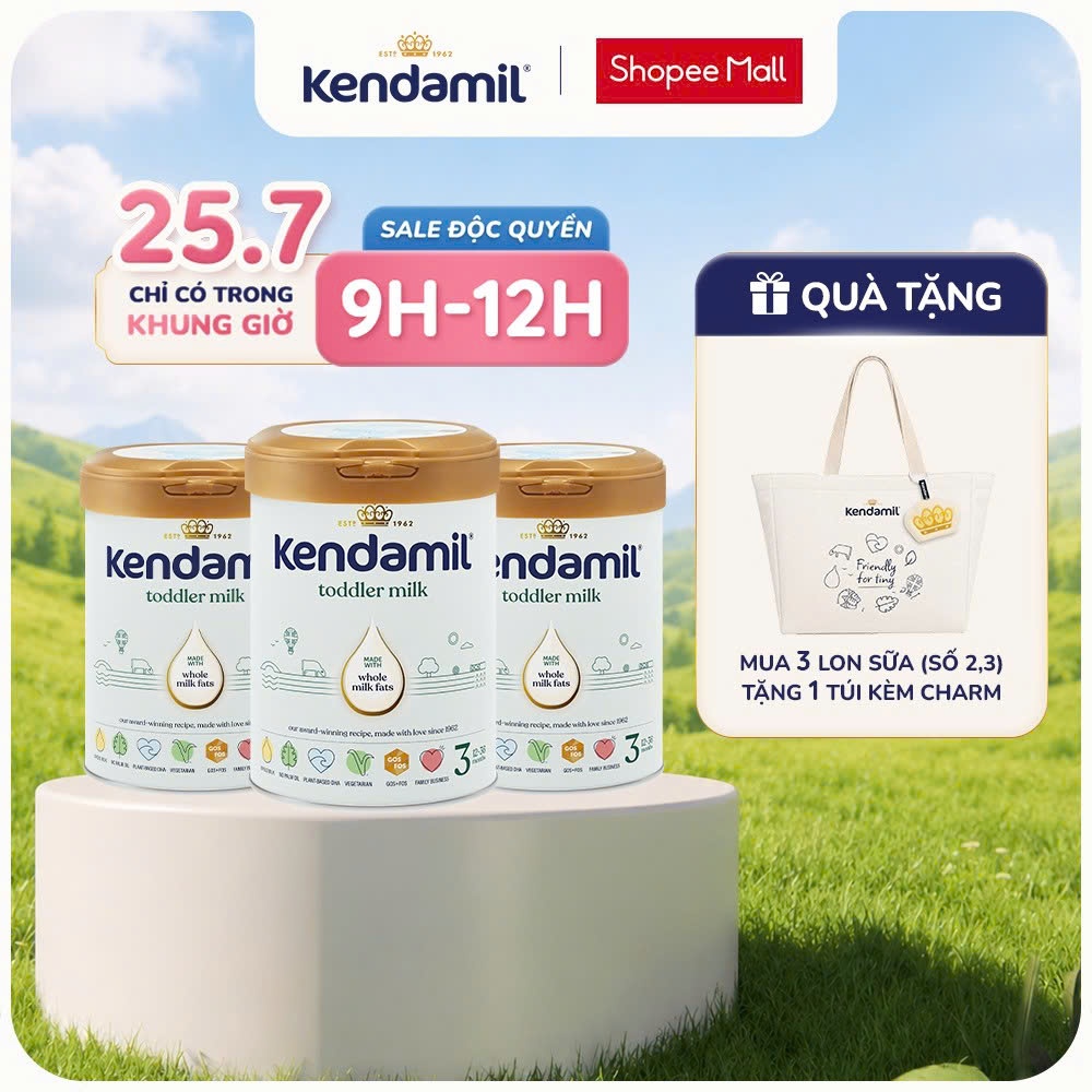 Sữa Công Thức Nguyên Kem Kendamil Classic Số 3 (800G)