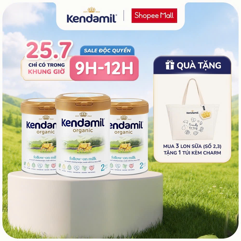 Sữa Công Thức Hữu Cơ Kendamil Organic chứa HMOs số 2 (800g)