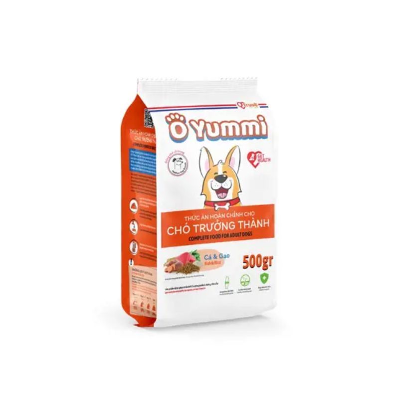 O YUMMI CÁ VÀ GẠO- THỨC ĂN HOÀN CHỈNH CHO CHÓ TRƯỞNG THÀNH