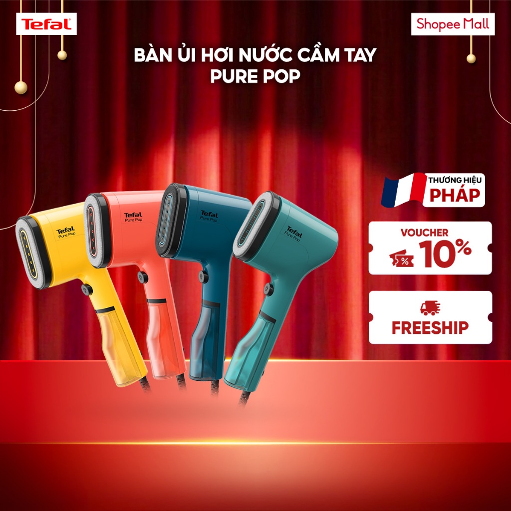 Bàn ủi hơi nước cầm tay Tefal Pure Pop - 1300W - 70ML