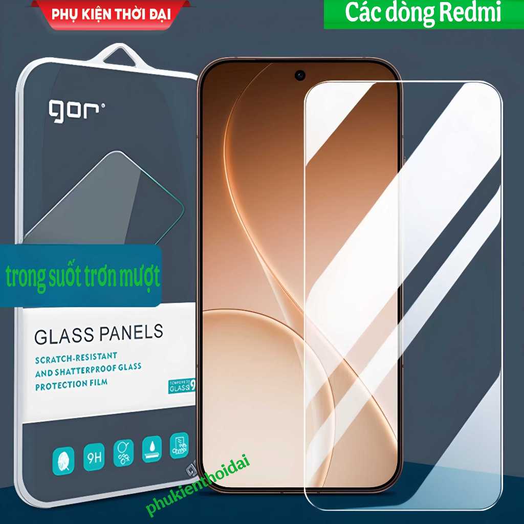 Cường lực Gor Redmi K90 Max / K90 Ultra / K90 Pro Max / K90 trong suốt trơn mượt cao cấp