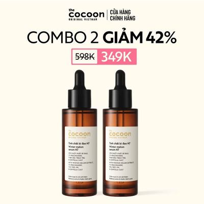 [MUA 2 GIẢM 42%] Combo 02 Tinh chất bí đao 7% Niacinamide (N7) sạch mụn chuyên sâu & mờ vết thâm Cocoon 70ml