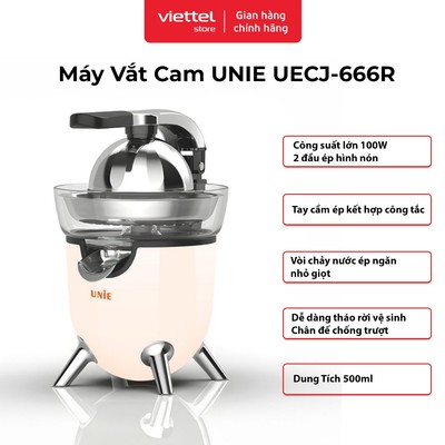 Máy Vắt Cam UNIE UECJ-666R | Dung Tích 500ml | Công Suất 100W | Tháo Rời Dễ Dàng Vệ Sinh
