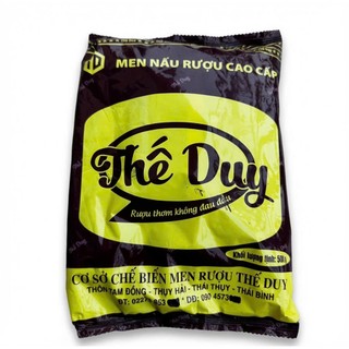 Men Nấu R.ượu Cao Cấp Thế Duy 500G - Men Ủ R.ượu Gia Truyền, Lên Men Nhanh, R.ượu Thơm Ngon, Có Giá Sỉ
