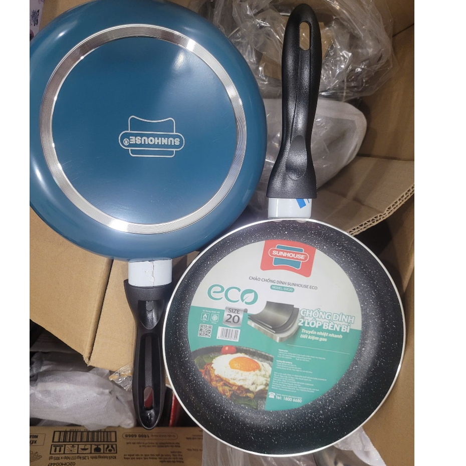 CHẢO CHỐNG DÍNH SHUNHOUSE 20 Cm (Mả SP chảo men ) giảm 12K
