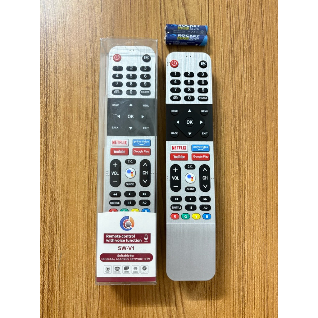 Remote Tivi COOCAA ASANZO SKYWORTH, Điều Khiển Tivi CooCaa Asanzo Skyworth Giọng Nói