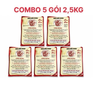 Combo 5 Gói 2.5Kg Men Nàng Thơm Hoa Gạo 500g - Men Nấu R.ượu, Men Ủ R.ượu Gạo Truyền Thống, Thành Phẩm Trong Thơm