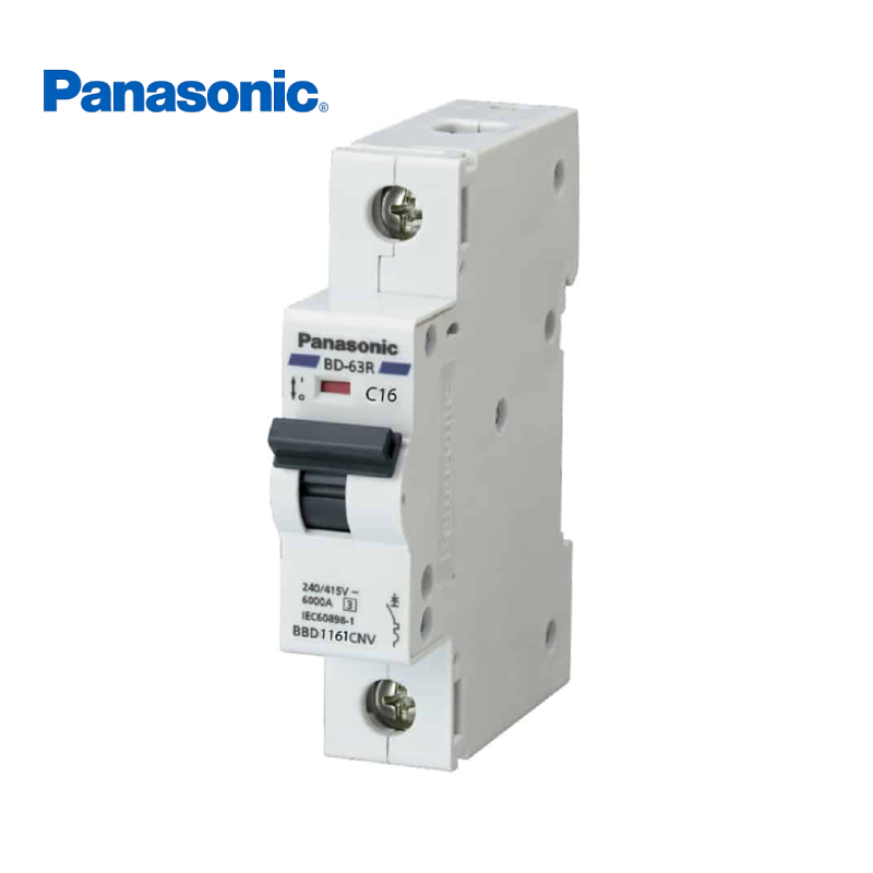 MCB 1 Tép 1P 16A Panasonic BBD1161CNV CB Tép 1 Pha 16A Cầu Dao Tự Động