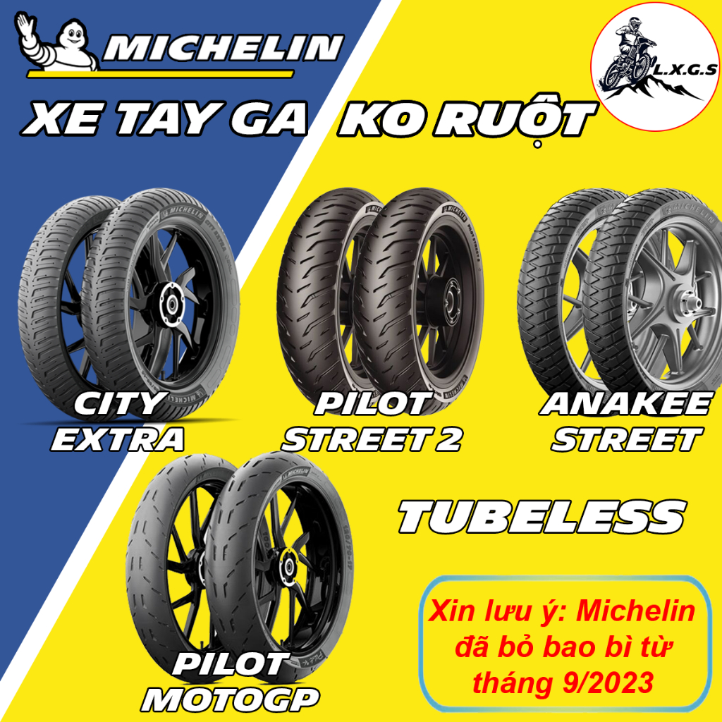 (MICHELIN TỔNG HỢP - TAY GA - GIÁ 1 CÁI) Vỏ lốp xe MICHELIN EXTRA - PILOT 2 - ANAKEE - MOTOGP