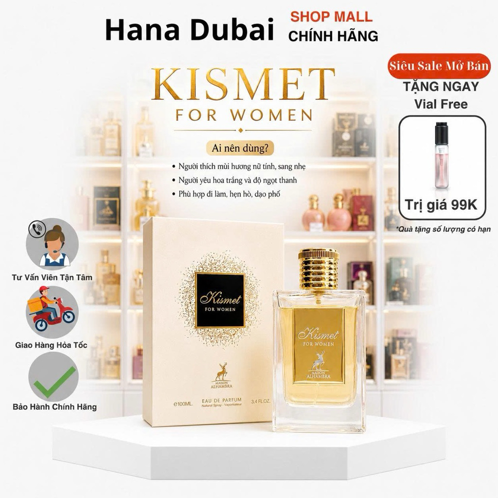 [Cam kết chính hãng] Nước hoa Lattafa Kismet for Women