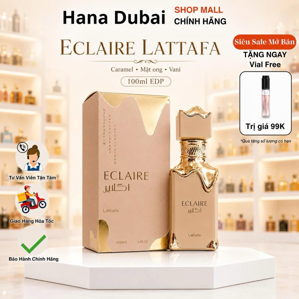 [Cam.Kết.Chính.Hãng] Nước hoa Lattafa Nữ Eclaire