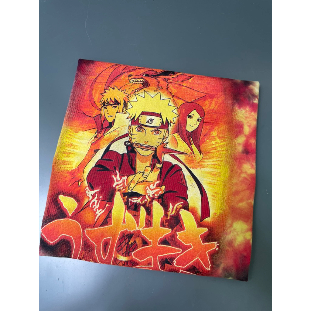 Áo thun Anime/Manga hoạt hình Naruto Shippuden tie-dye 2hand size L
