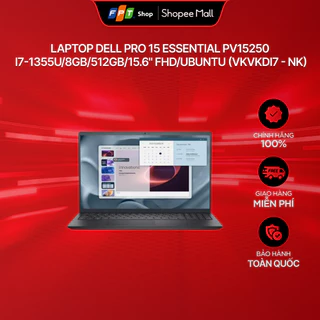Laptop Dell Pro 15 Essential PV15250 i7-1355U/8GB/512GB/15.6" FHD/UBUNTU (VKVKDI7 - NK)
