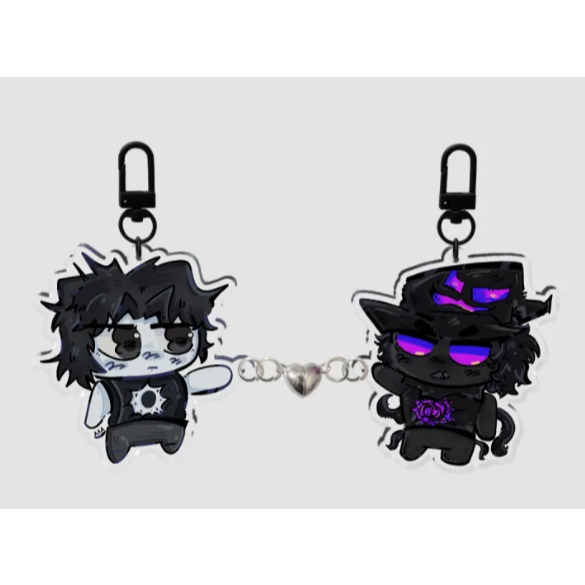 Forsaken Azuretime Heart Keychains