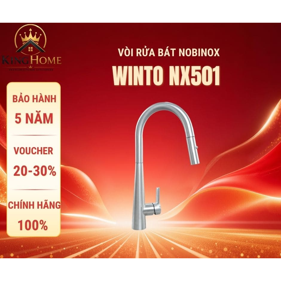 VÒI RỬA BÁT DÂY RÚT NOBINOX WINTO NX501 | BẢO HÀNH CHÍNH HÃNG NOBINOX