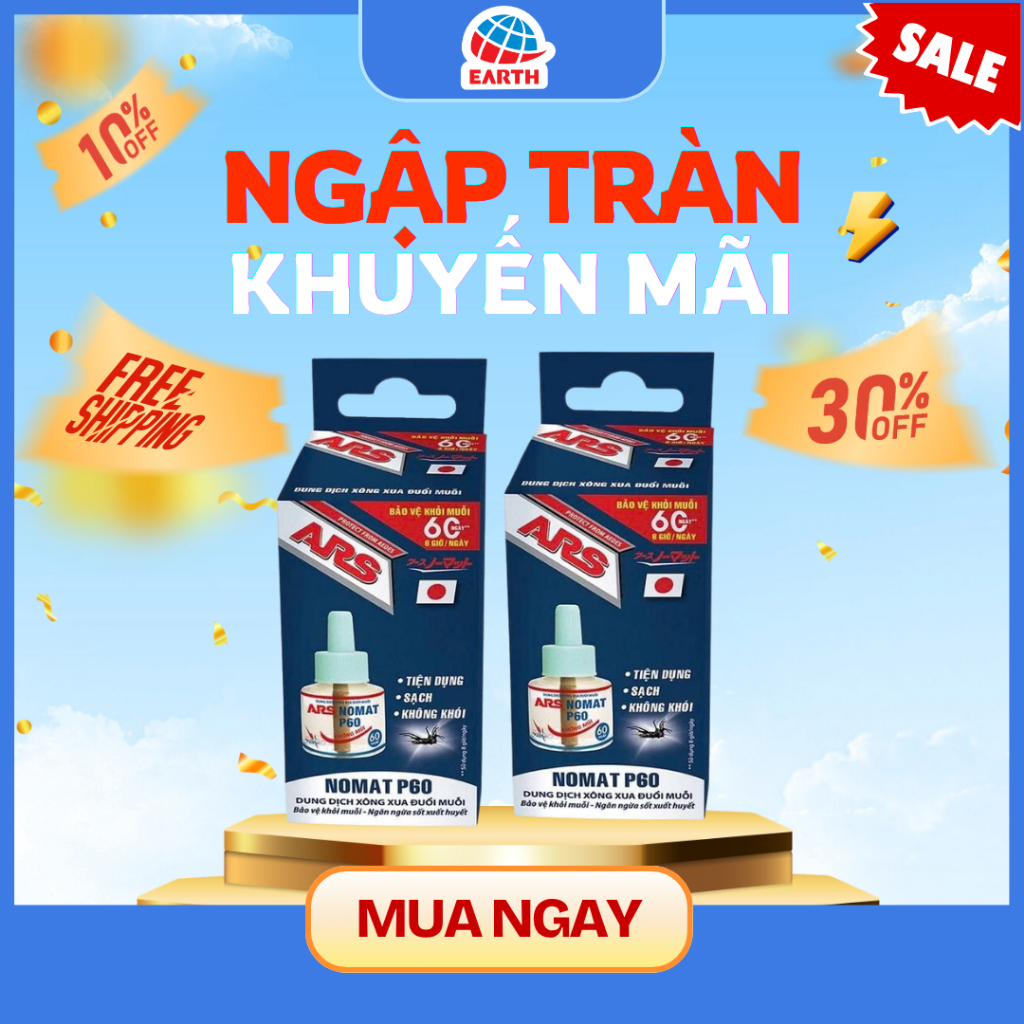 Tinh dầu Refill Sử Dụng Cho Bộ Xông Đuổi Muỗi ARS Nomat P60 Nhật Bản