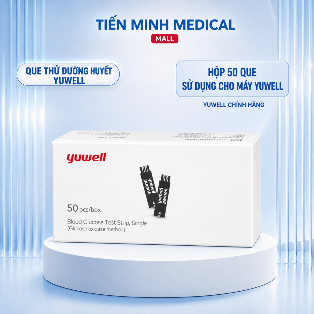 Que thử đường huyết YUWELL dùng cho tất cả các máy đường huyết YUWELL chính hãng
