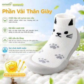 Giày cho bé mới biết đi GGOMOOSIN họa tiết thêu hình con hổ cho bé trai TIGER