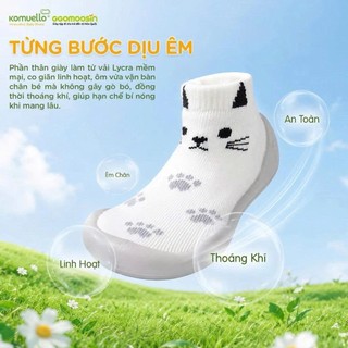 Giày cho bé mới biết đi GGOMOOSIN họa tiết thêu hình con hổ cho bé trai TIGER