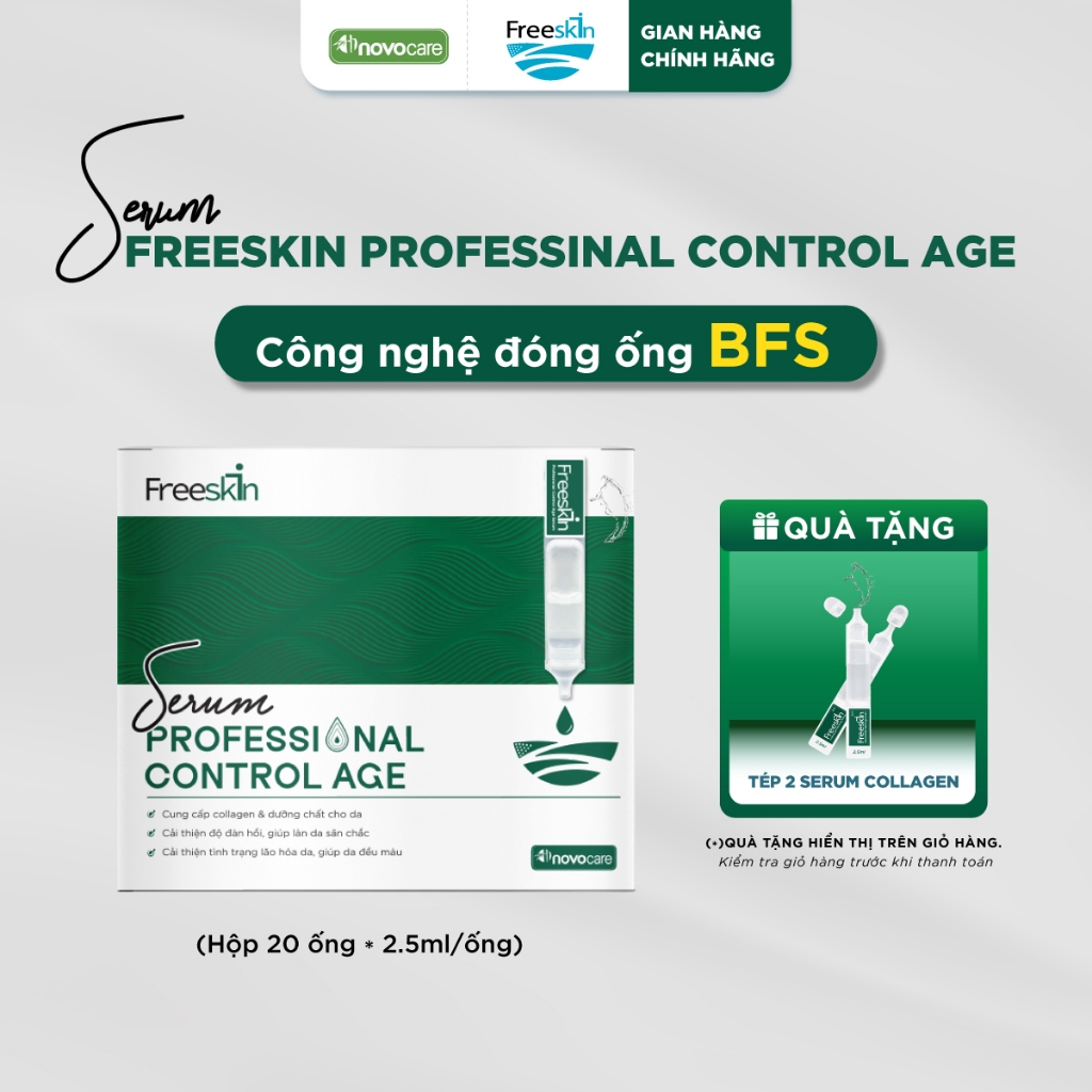 [LIVE] Serum Professional Control Age Freeskin -Novocare dùng cho da chảy xệ, sạm da, thâm nám, tàn 