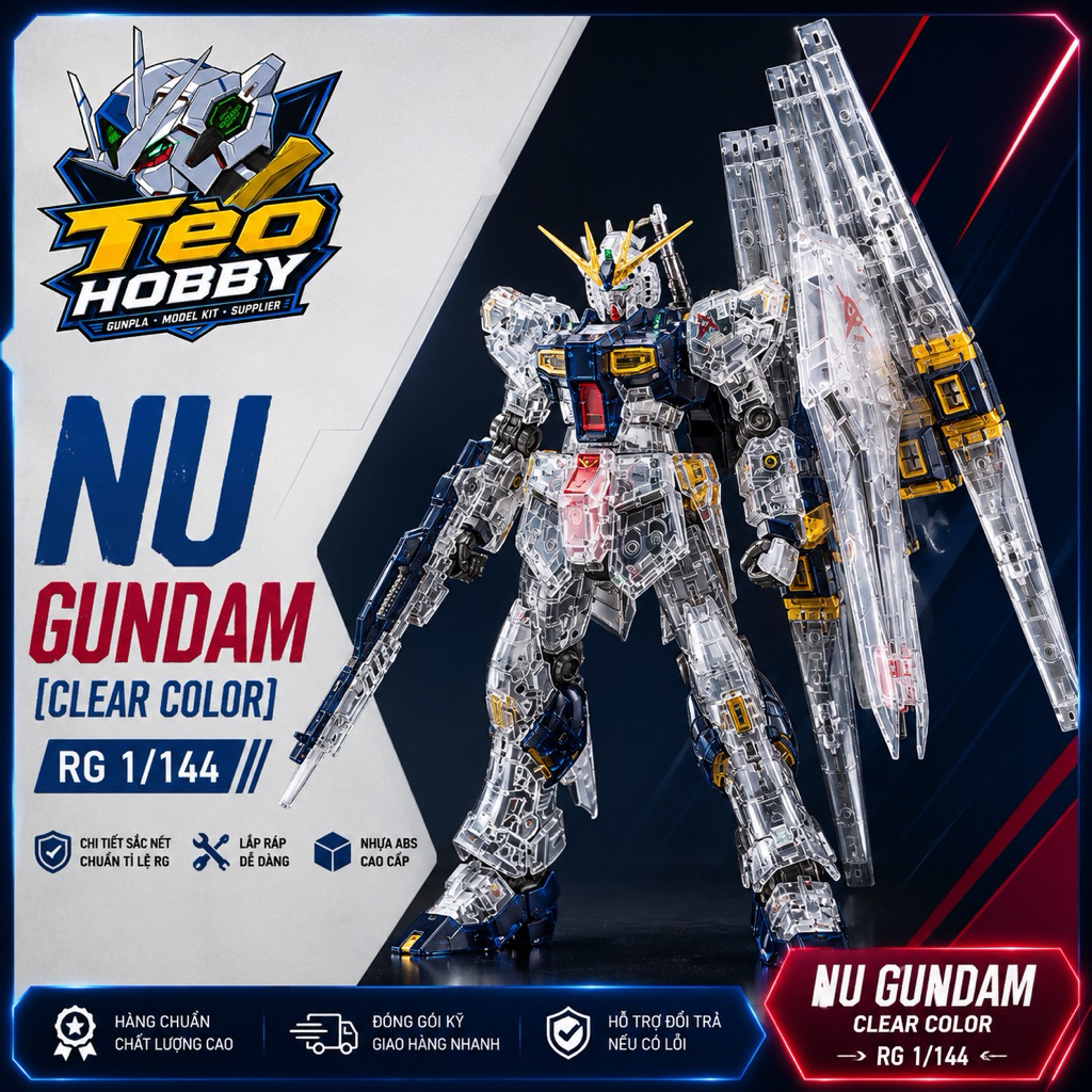 (Có sẵn) Mô hình lắp ráp RG Nu clear color 1/144 - ChangLong