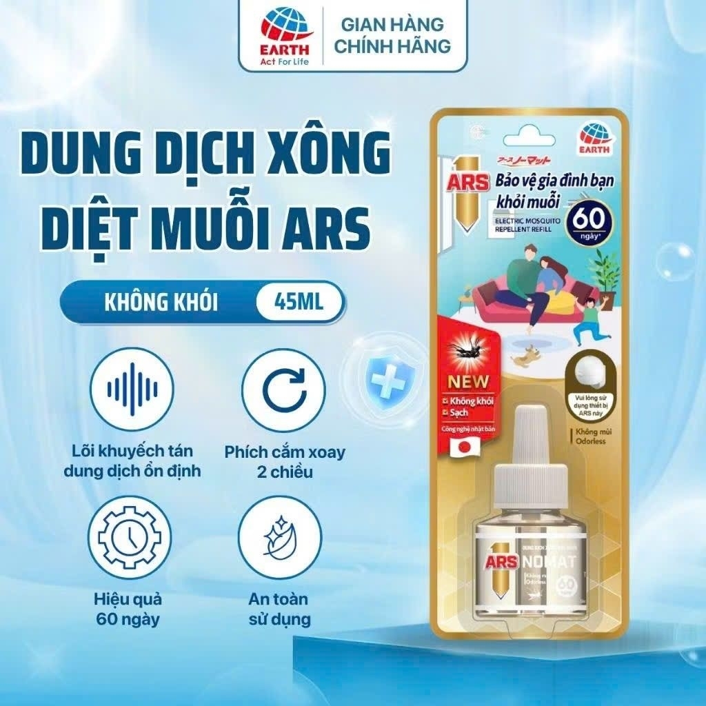 Tinh dầu Refill sử dụng cho bộ xông đuổi muỗi ARS Nomat P60 từ Nhật Bản