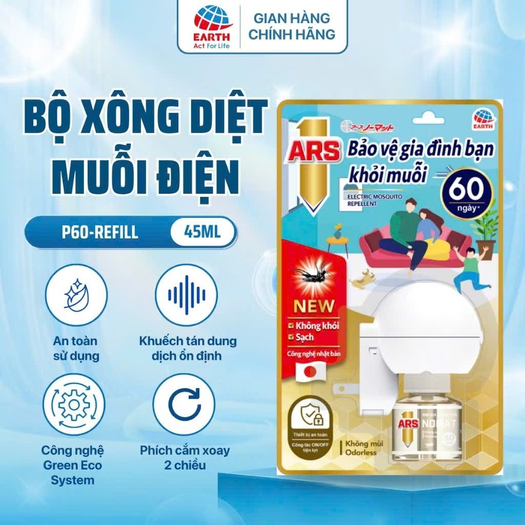 Bộ Xông Xua Đuổi Muỗi Điện_ARS NOMAT P60