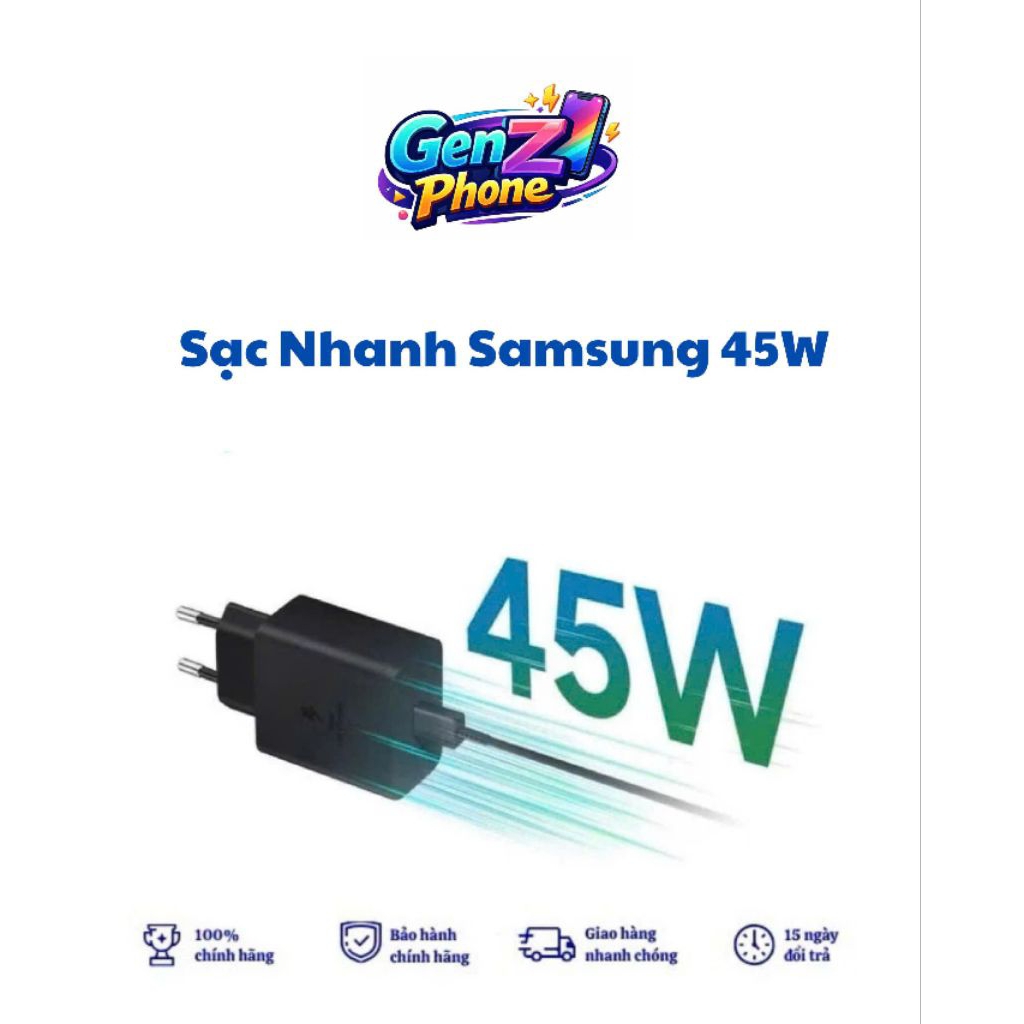 Bộ sạc nhanh 45W Samsung chính hãng FULLBOX