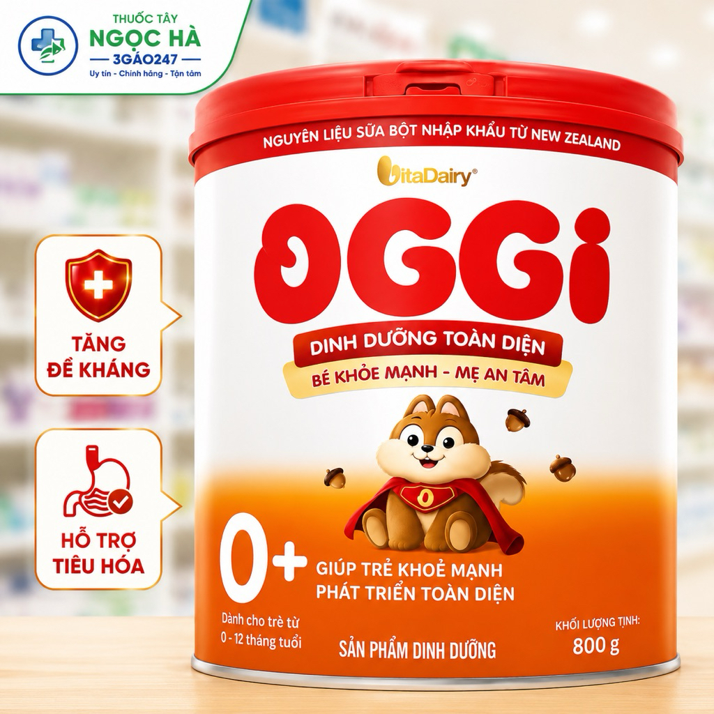 Sữa Bột OGGI 0+ VitaDairy 800g Cho Trẻ 0-12 Tháng Tuổi