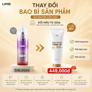 Kem Chống Nắng Nâng Tông UME Ngọc Trinh, Kem Chống nắng cho mặt SPF 50+