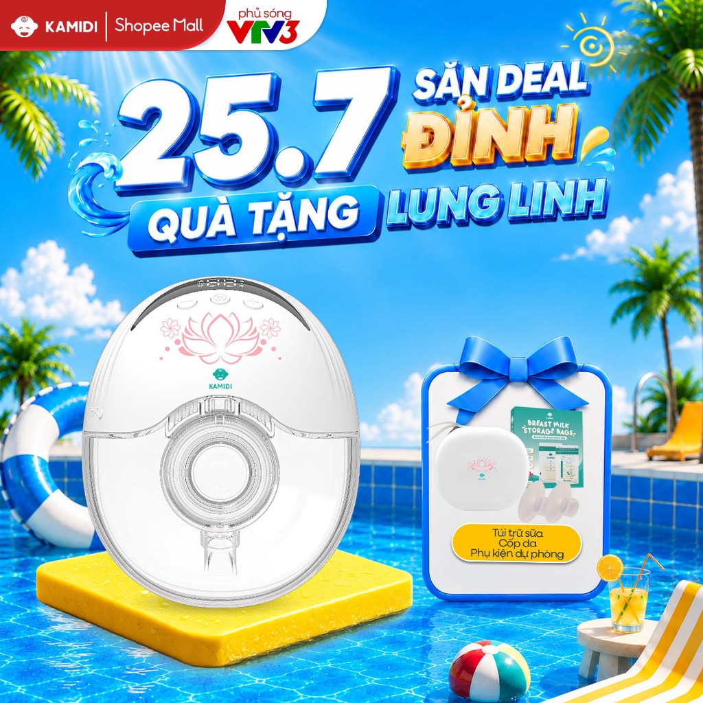 Máy Hút Sữa Không Dây Kamidi Smart Kích Sữa Hiệu Quả Máy Hút Sữa Rảnh Tay Hút Êm Hút Kiệt 4 Chức Năn