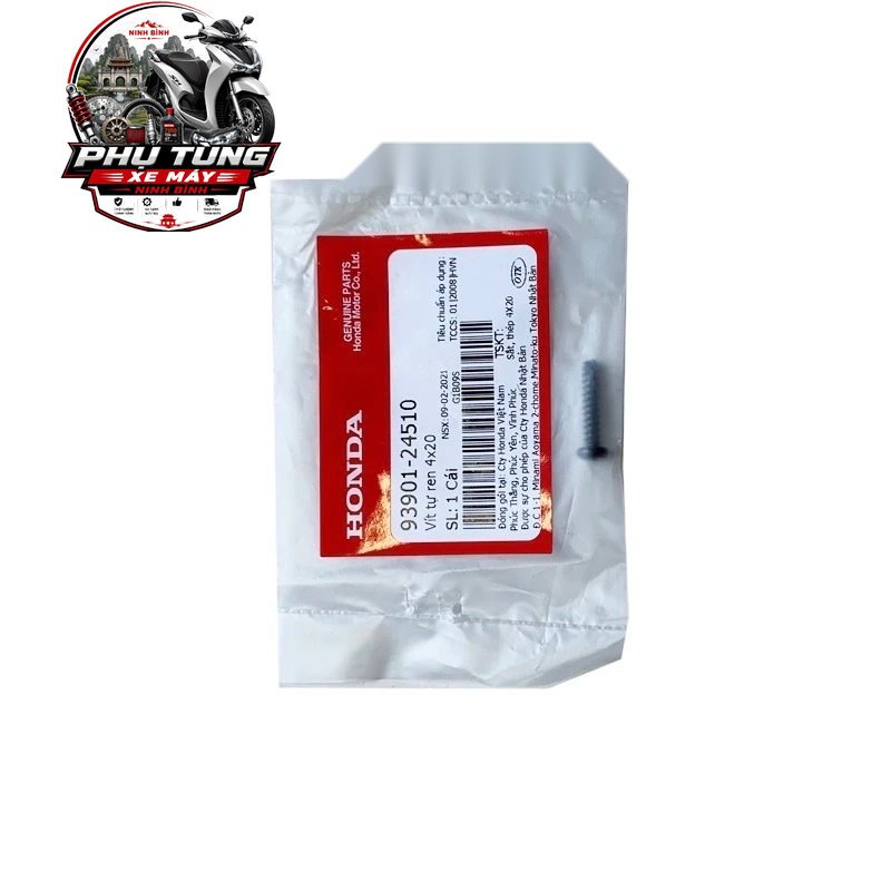 Vít tự ren 4x20 Wave 100 Honda ( 9390124510 ) DH