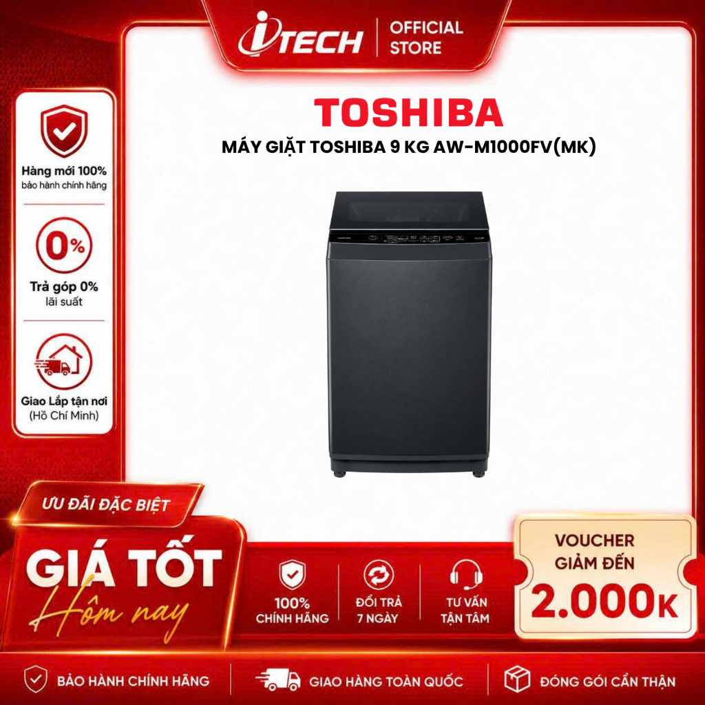 M1000FV(MK) - Máy giặt Toshiba 9 kg AW-M1000FV(MK) - Hàng chính hãng