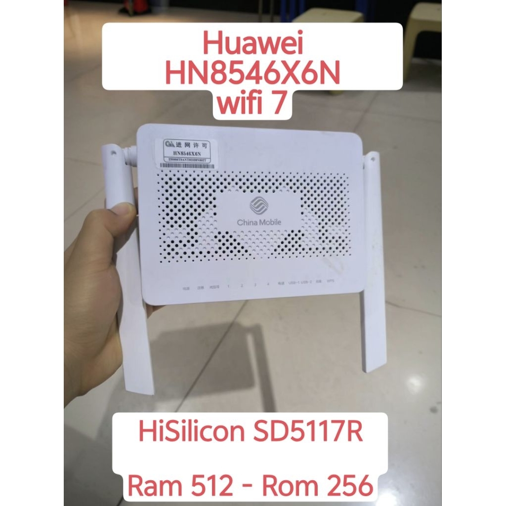 Thiết Bị Mạng Cáp Quang Huawei HN8546X6N WiFi 7 AX3000 Băng Thông 5G 2882Mbps Cổng WAN 2.5G Hỗ Trợ A
