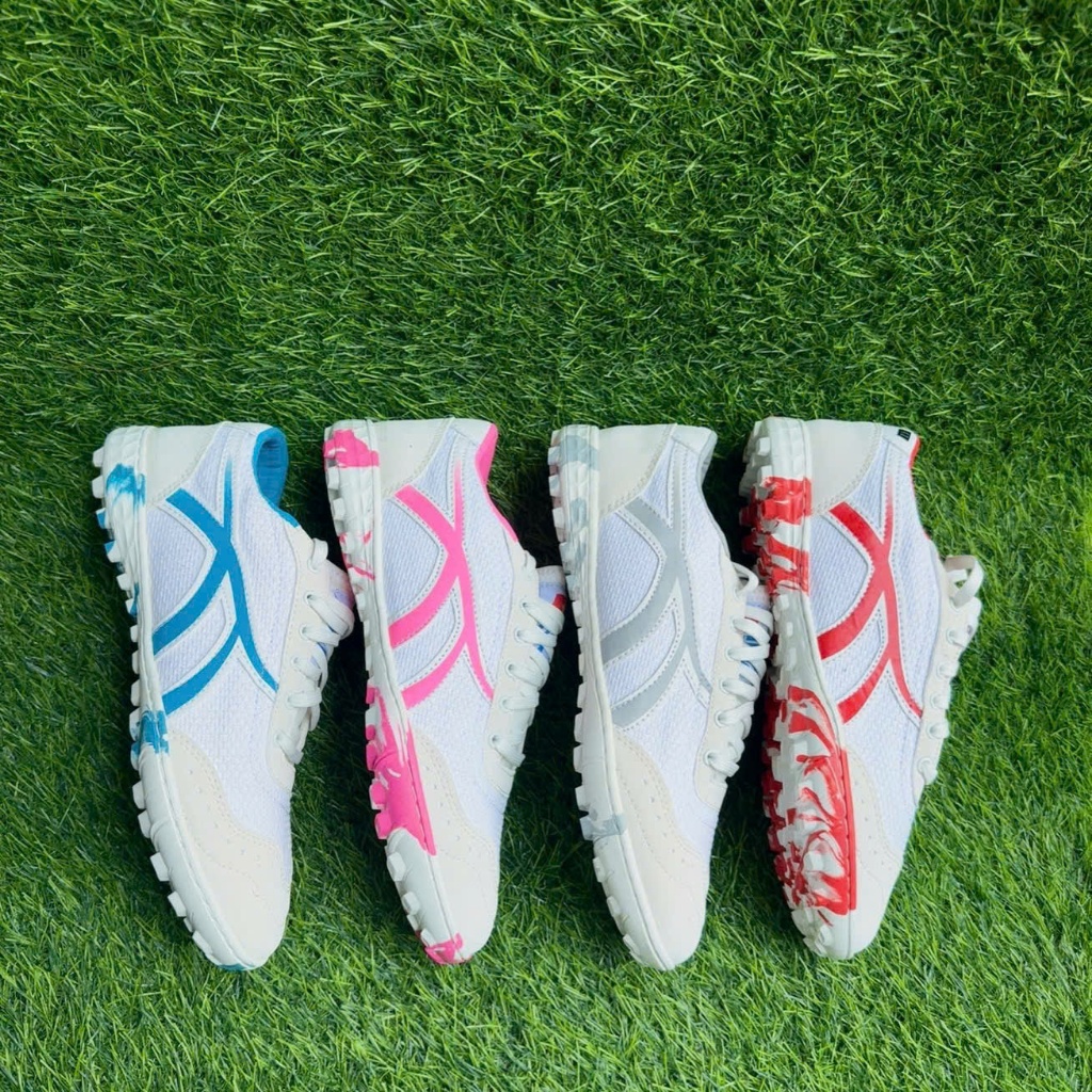 Giày Bóng Đá Bata Ráp Đế HM Sport, Bản Đinh TF, UPPER Vải Dệt Mềm Mại, Đế Đã Khâu Full.