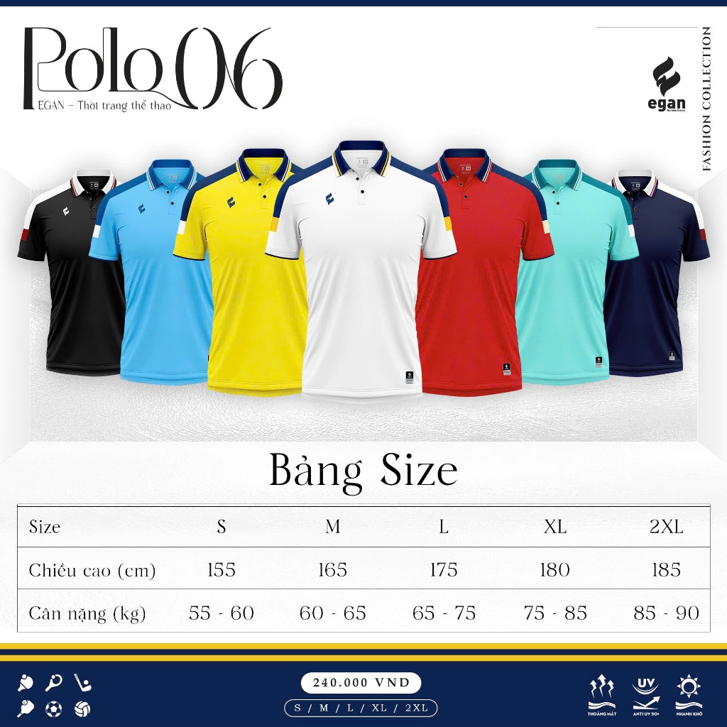 Áo Thun Polo Nam Nữ Cao Cấp Chính Hãng Egan 06