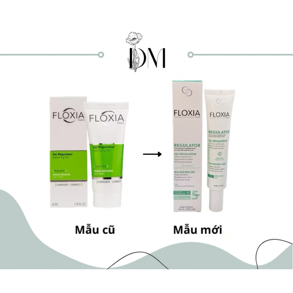 [40mL] GEL DƯỠNG ẨM CHO DA DẦU MỤN BALANCING FLOXIA GEL REGULATEUR