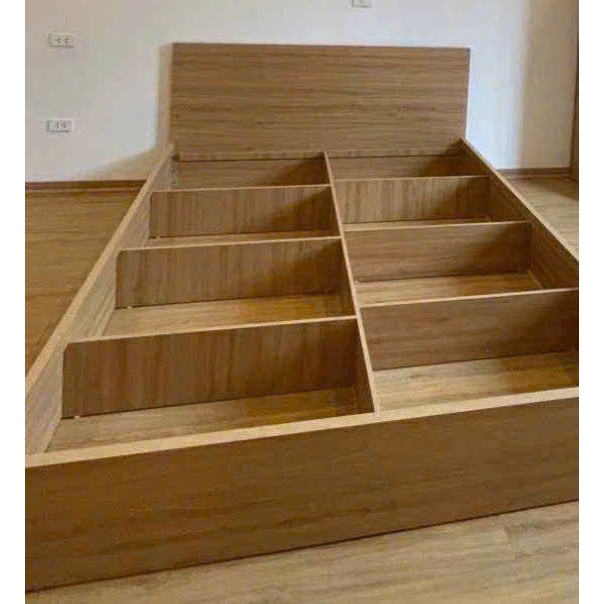 giường ngủ gỗ MDF loại đẹp gỗ phủ melamine