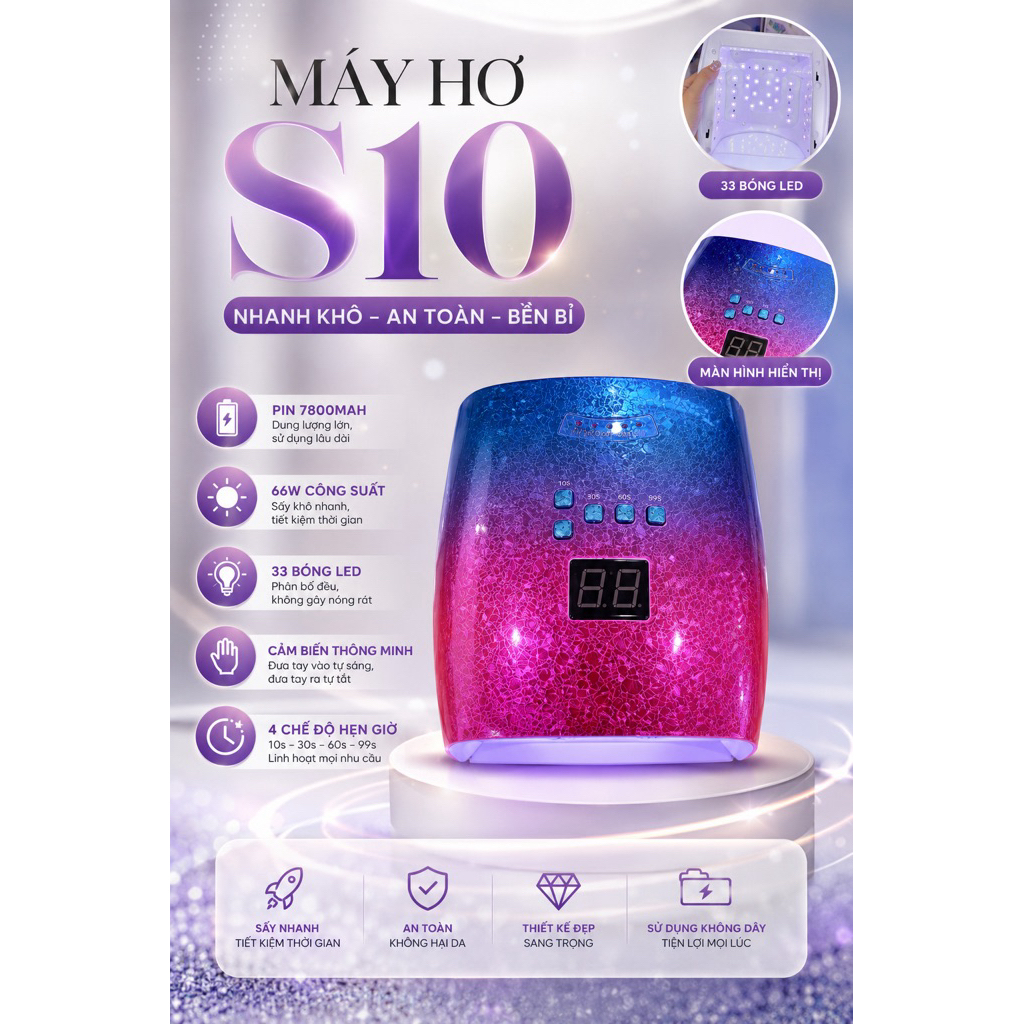 MÁY HƠ TÍCH ĐIỆN S10 ĐỦ LOẠI (GIAO MÀU NGẪU NHIÊN)