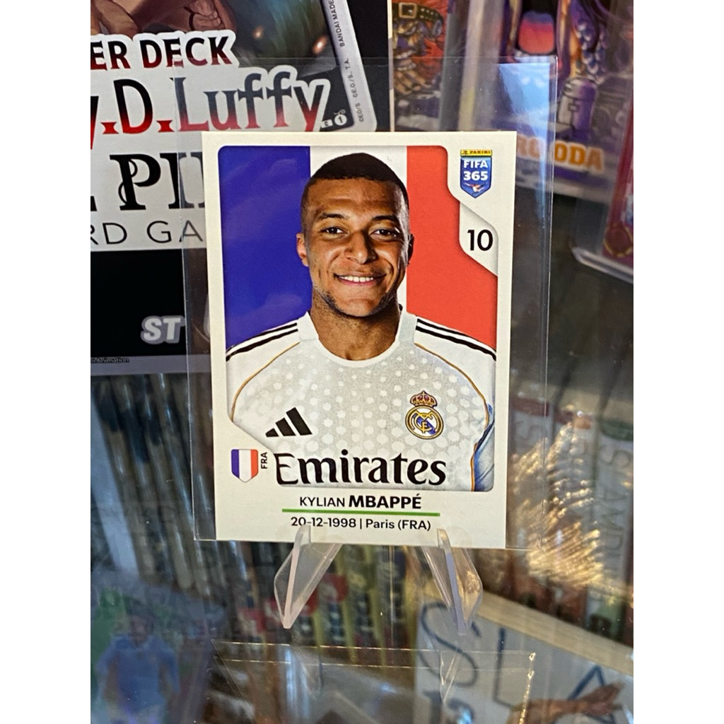 [CHÍNH HÃNG] Sticker Cầu Thủ Mbappe Panini 365 2026 Áo Real Madrid